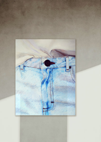 The Girl in Jeans (Art Print)